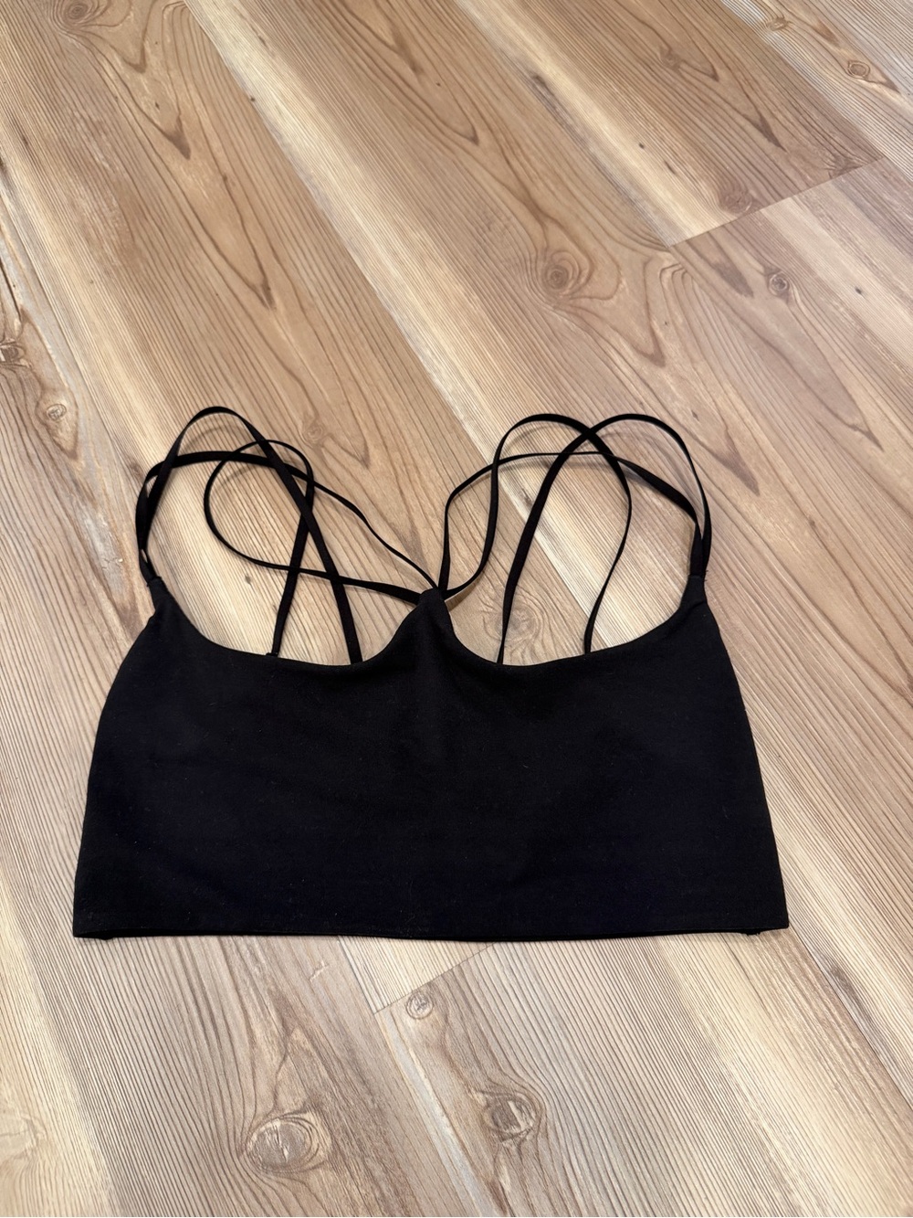 Lululemon Nulu Strappy Yoga Bra-Black-Size 6